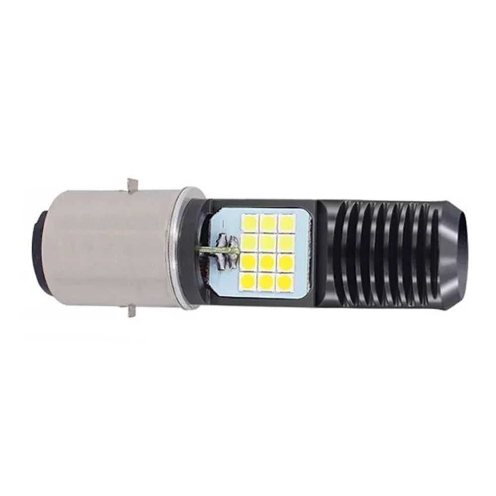 Ba20d Led Headlight 24 Leds White Color Light High/Low Beam Black Shell Motorcycle Auxiliary Lights Led Headlight 12V