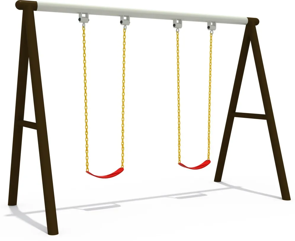 Kids Adult Indoor/Outdoor Garden Swing Set Metal Swings Saucer Swing Seat Climbing Frame Glide Home School Kindergarten