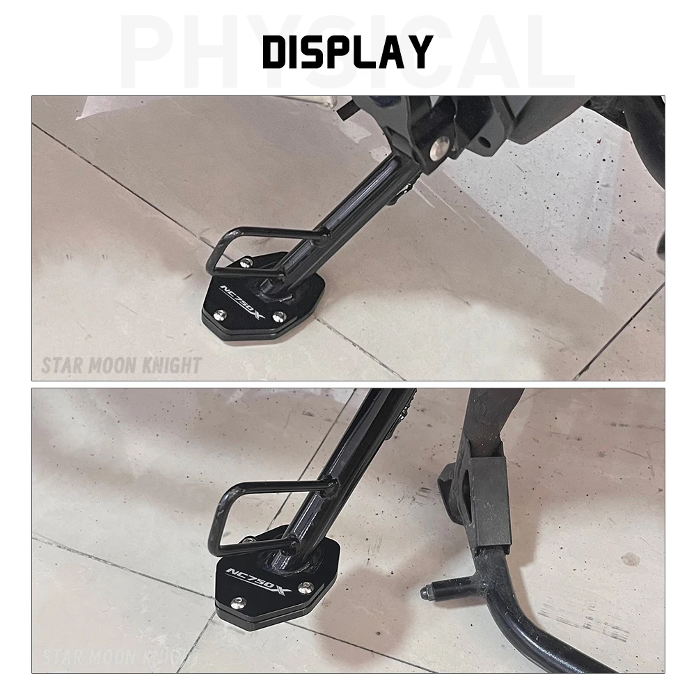 لهوندا NC750X NC 750X NC 750X (2021-2025) دراجة نارية مسنده موسع الجانب حامل تمديد وسادة للقدم دعم لوحة #6