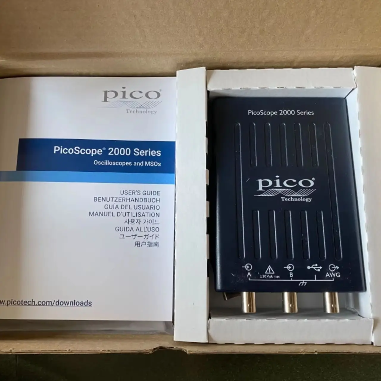 PICO TECHNOLOGY PICOSCOPE 2204A PC USB Oscilloscope, PicoScope 2000, 2 Channel, 10 MHz, 100 MSPS, 8 kpts, 35 ns