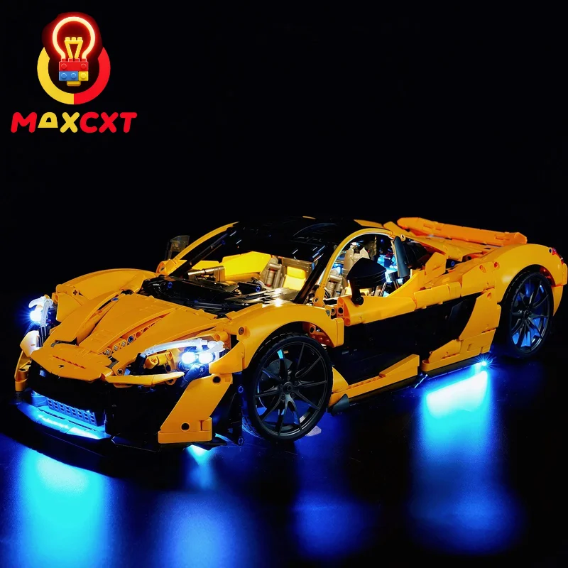 레고 42172 맥라렌 P1용 MAXCXT LED 조명 세트 ™   배터리 상자가 있는 DIY 장식 램프(레고 빌딩 블록 세트는 포함되지 않음)