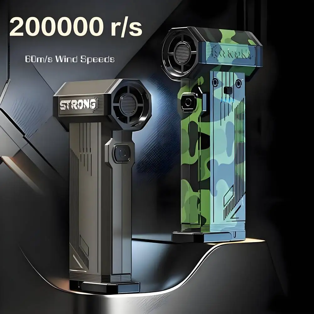 

200000RPM Turbo Fan Jet 230g Blowing Force Brushless Motor Air Duster Blower Type-C Recharging Wind Speeds 60m/s Jet Blower