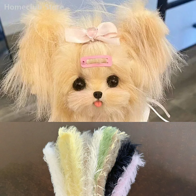 Bâtons de Chenille en velours de corail, 15mm x 1m, nettoyeur de tuyaux à tige pour faire un chiot mignon chat, jouet créatif pour enfant, longue peluche, bâton torsadé