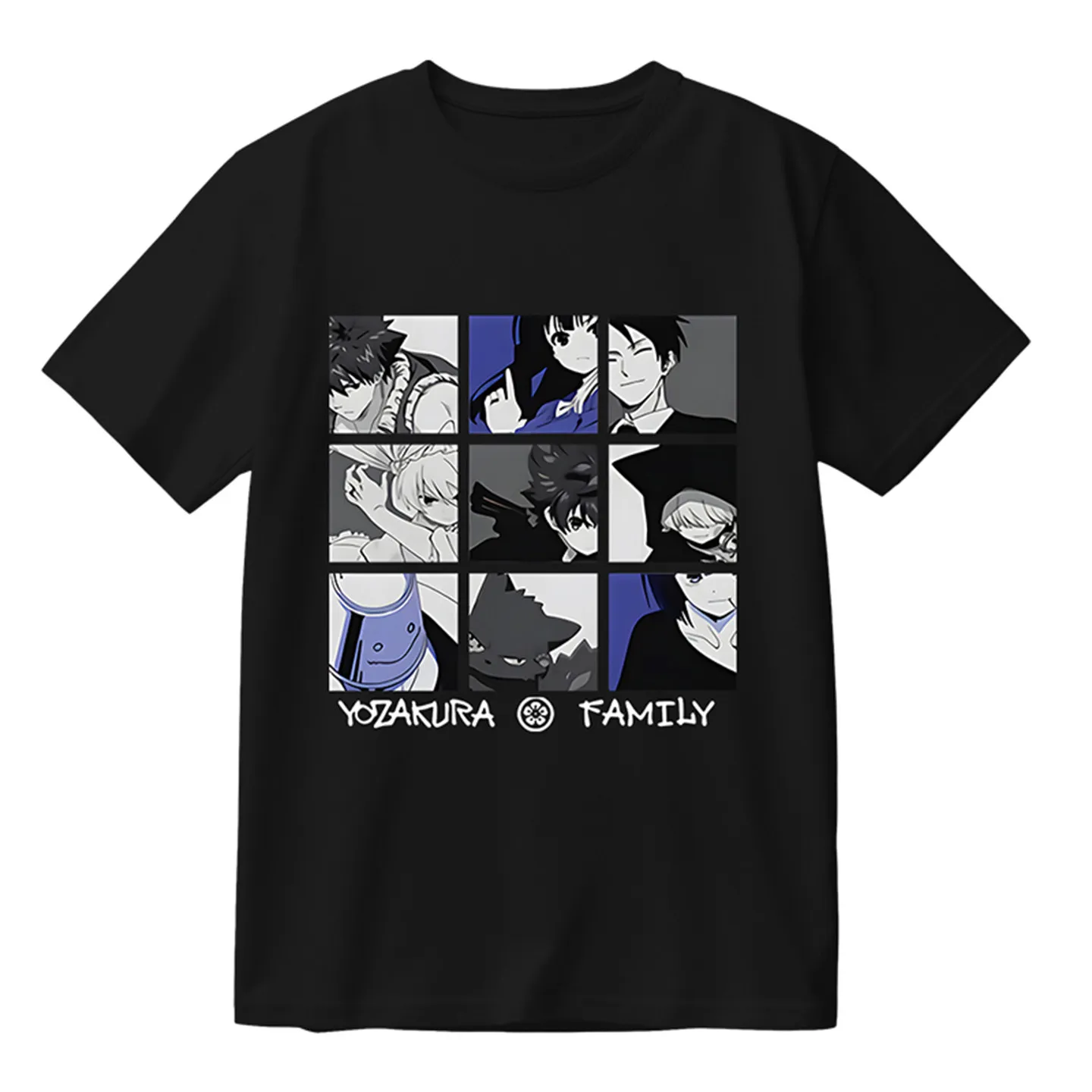 Mission：Yozakura Family Anime T-shirt Short Sleeve Street Hip Hop Fashion T-shirt Comfortable Casual Oversized Cosplay Tees