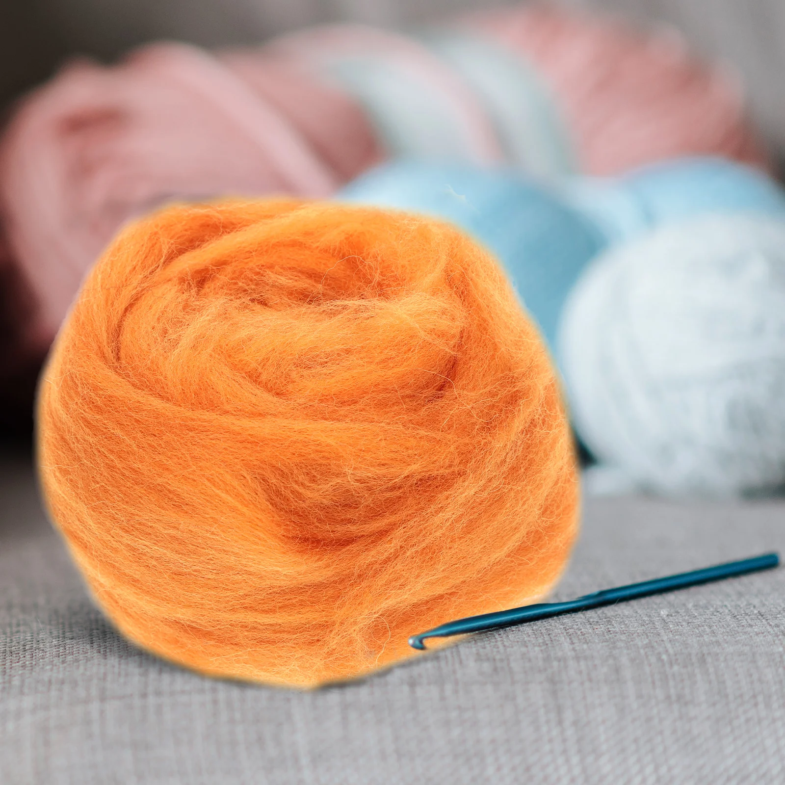 

24 Pcs Felting Wool Kit Prime Material Selected Exquisite Workmanship Bright Color Uneasy Fading Tear Resistant DIY Needle