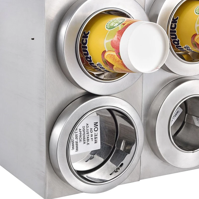 Stainless steel commercial cup splitter, milk tea Coke three-hole