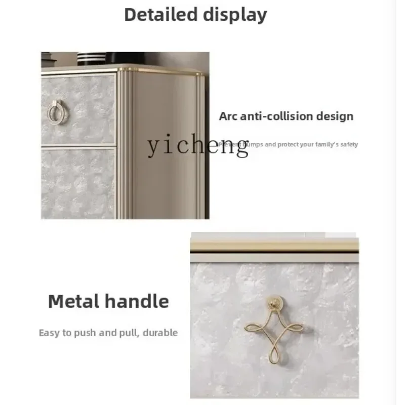 GZ-1  Light Luxury Shoe Cabinet Household Door Entrance Entrance Cabinet High-end Shell Solid Wood Locker
