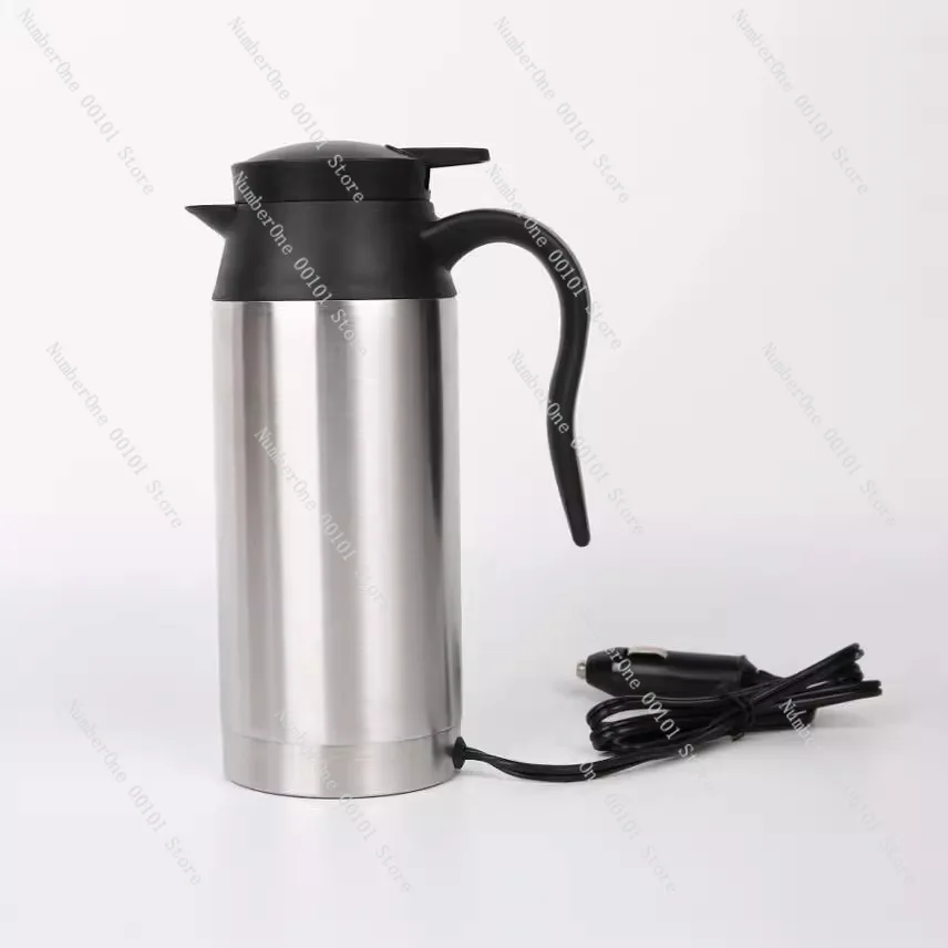 Car Kettle 12V & 24V - Stainless Steel Electric Kettle, Car Cigarette Lighter Heating Car Cup
