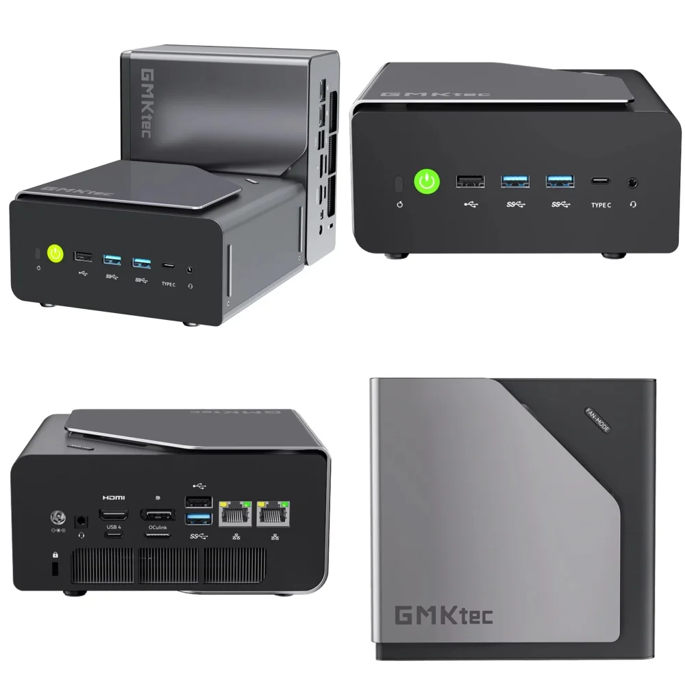 GMKtec K12 AMD R7 H255 for Mini PC Gaming Desktop Computer 8 Core 16 Thread 32GB DDR5 1TB SSD Small Form Factor Home Office
