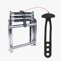 Boat Telescoping Ladder Rubber Strap Marine Secure Retaining Latch Band for Pontoon Yacht Roof RV 2 3 4 Steps Telescoping Ladder