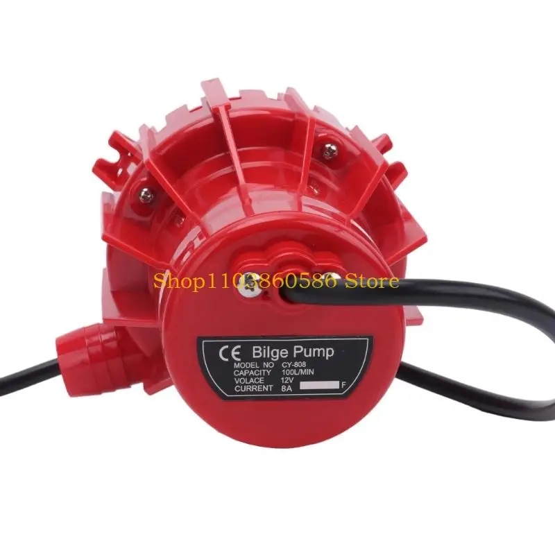 242A Marine Water Transfer Pump with 100 L/Min Flow, Side Outlet and Reinforced Housing for Boat Bilge Drainage Tasks