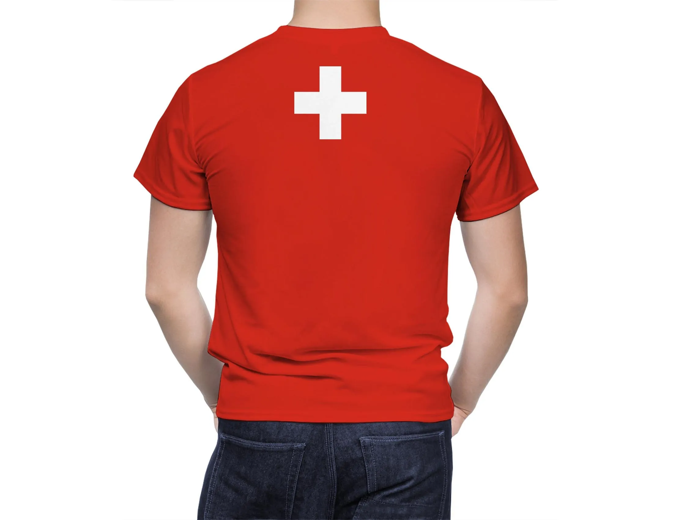 Switzerland National Flag Coat of Arms Patriotic 3D T Shirt For Men Fashion Hip Hop O-neck Short Sleeve Tops