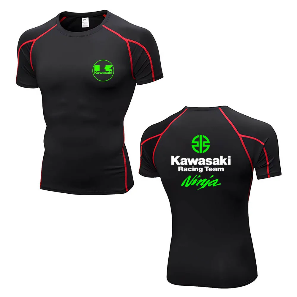 2025 Men T Shirt Kawasaki Motorcycle Graphic 3D Print Quick Drying Breathable Cool T-shirts Men Summer Sports Comfort Clothing 2