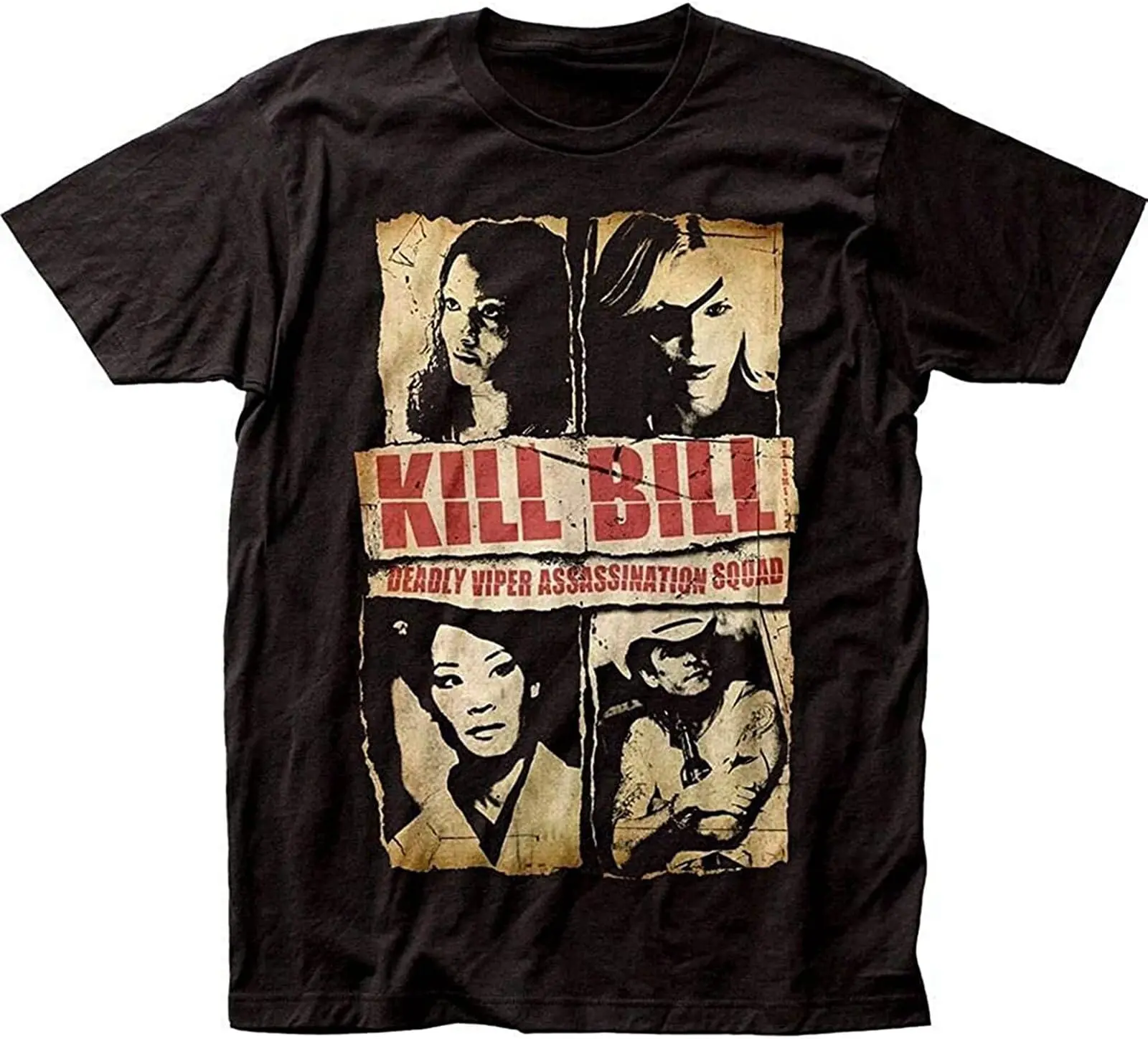 Bill T-Shirt Tarantino ination Squad Tee Adult Men Black New Anime Graphic T-shirts for  Clothing Women Tees High Quality 100