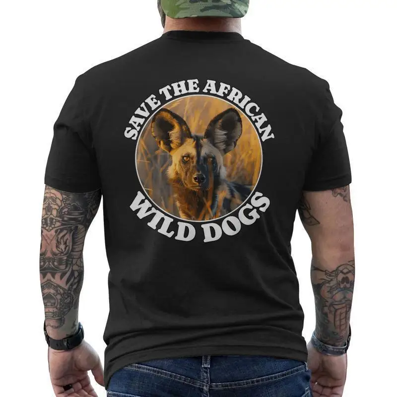 

Save African Wild Dogs Shirt 2025 Wildlife Conservation Tee Nature Lover Gift Endangered Species Awareness T-Shirt for Men Women