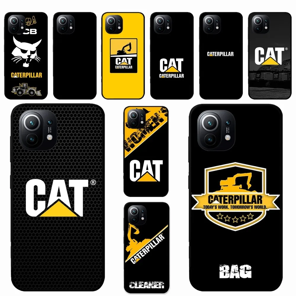 C-Caterpillar Phone Case For Xiaomi Mi 5X 8 9 10 11 12 Lite Pro 10T PocoX3pro PocoM3 Note 10 Pro Lite