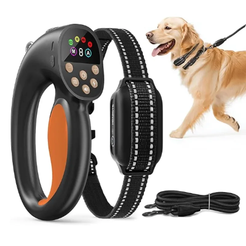 aCross-border New Electronic  forABS Traction Dog Trainer Collar Multifunctional Pet Training Supplies Explosion-proof Dog