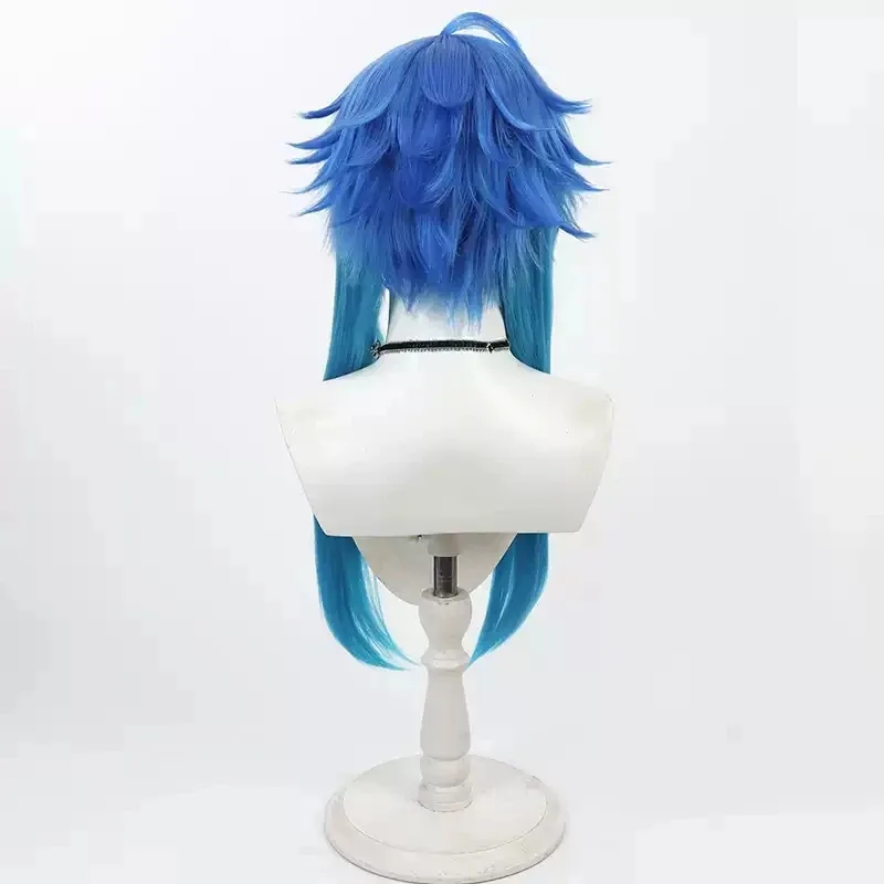 Game Dramatical Murder Seragaki Aoba Cosplay Wig DMMD Seragaki Aoba Role Play Blue Gradient Hair Wig Costumes Accessories