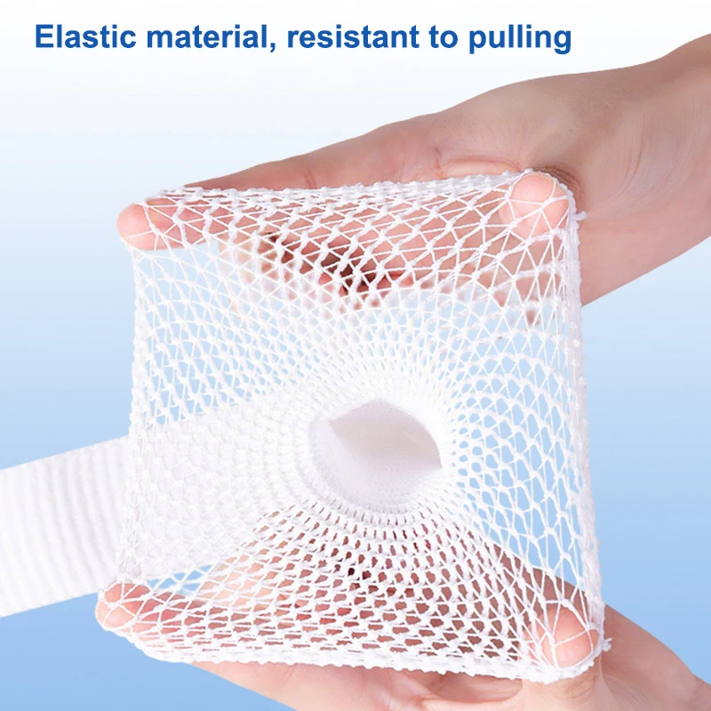 New Net Tubular Bandage Elastic Mesh Wound Dressing Tubing Gauze Breathable Comfortable Bandage For Wrist Elbow Knee Head