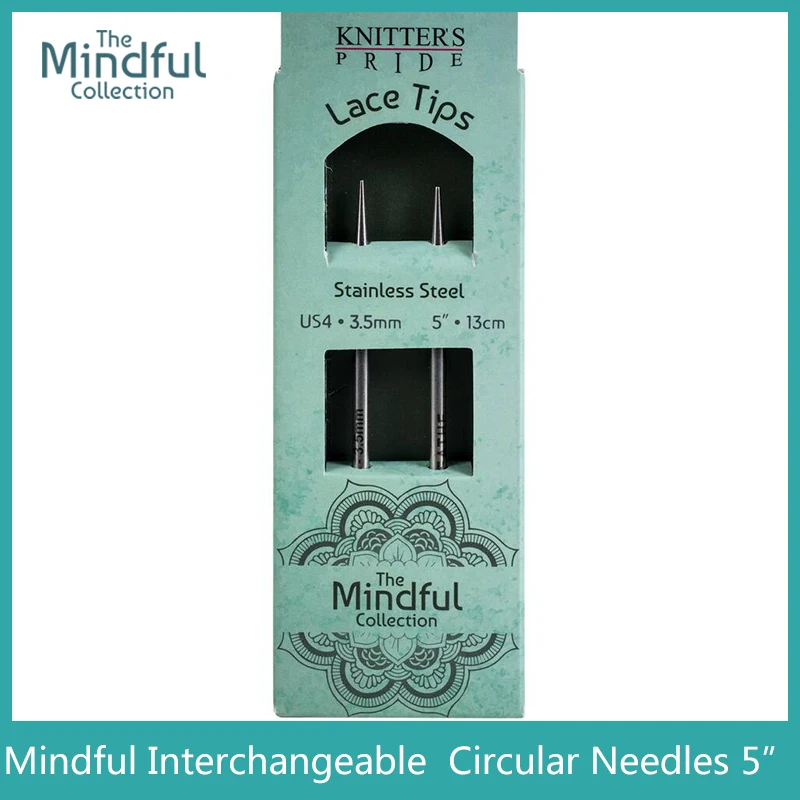 1 قطعة Knitters Pride Mindful 5 "إبرة دائرية قابلة للتبديل
