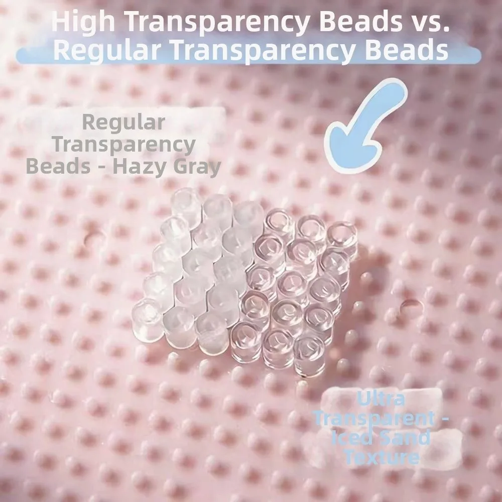 New High-Transparency Handmade DIY Perler Beads Heat Press Handmade Transparent Perler Beads 2.6mm Glass-Colored Perler Bead