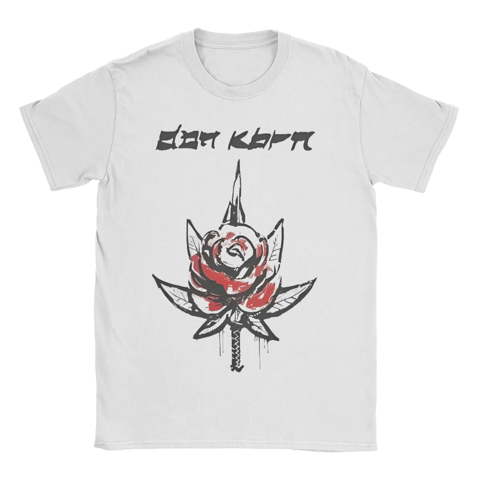 

Eladio Carrion Don KBRN Rose Sword для мужчин и женщин футболки рэперские футболки с короткими рукавами и круглым воротником хлопковая одежда с принтом