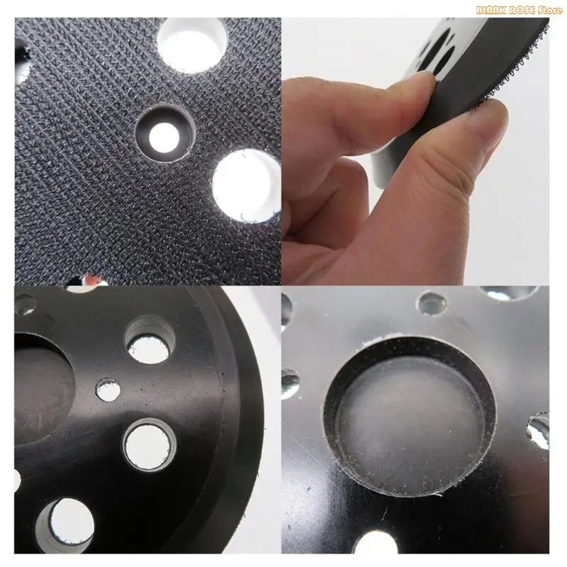 K1AE 5Inch Sanding Disc 8 Hole Pattern for Power Grinders Vibration Proof Design 2pcs