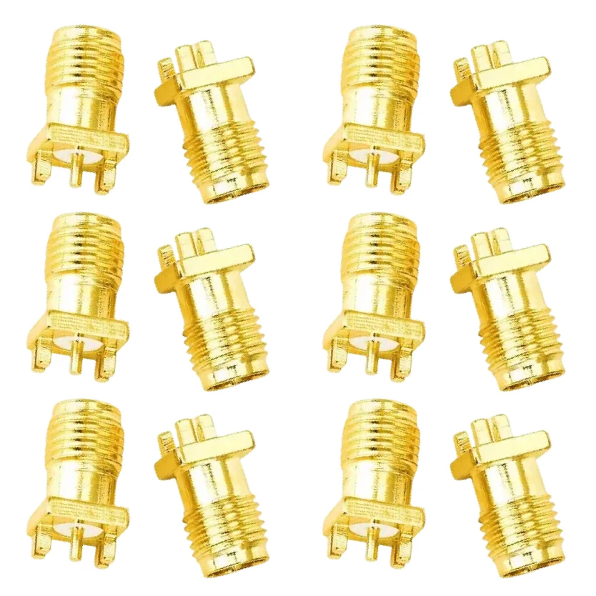

Gold-Plated RF Coaxial Connector SMA-KE PCB Mount 0.8mm Spacing Straight Brass Adapter