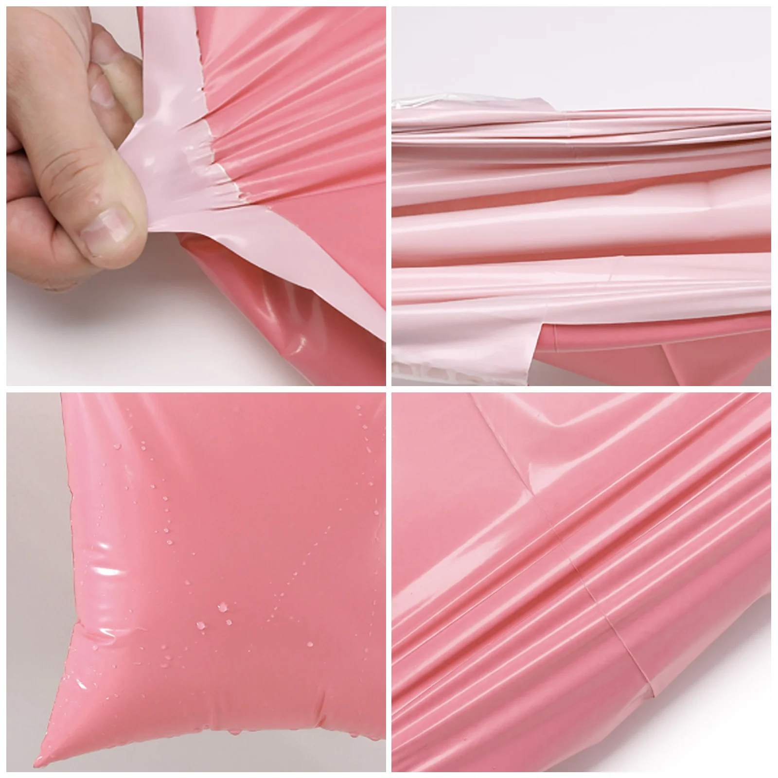 200 Pcs Pink Courier Bag Envelope Envelopes Packing Delivery Bags Clothing New Material Express Self Sealing Package Mailers