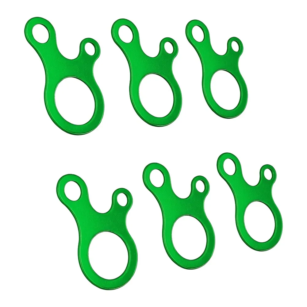 Aluminum Alloy Three Hole Snail Buckle for Tent Guy Lines Lightweight Strong Weather Resistant 4.9 2.8 0.3 cm Dimensions