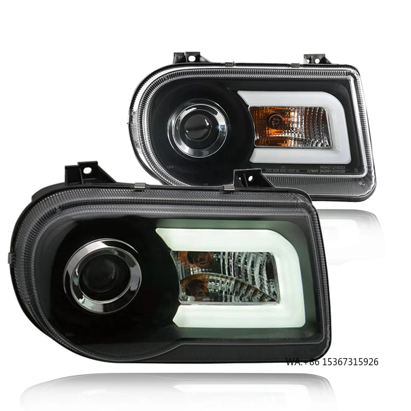 

300C 2005-2013 Светодиодные фары DRL Противотуманные фары Лампа указателя поворота ближнего и дальнего света Проектор «ангельские глазки»