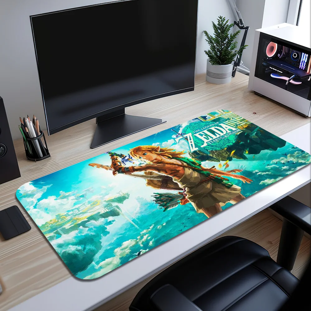 Game T-Tears of Z-Zelda the K-Kingdom For Computer Game Big Keyboard Office Large Mouse Mat Pad Anti-slip Rubber PC Mice