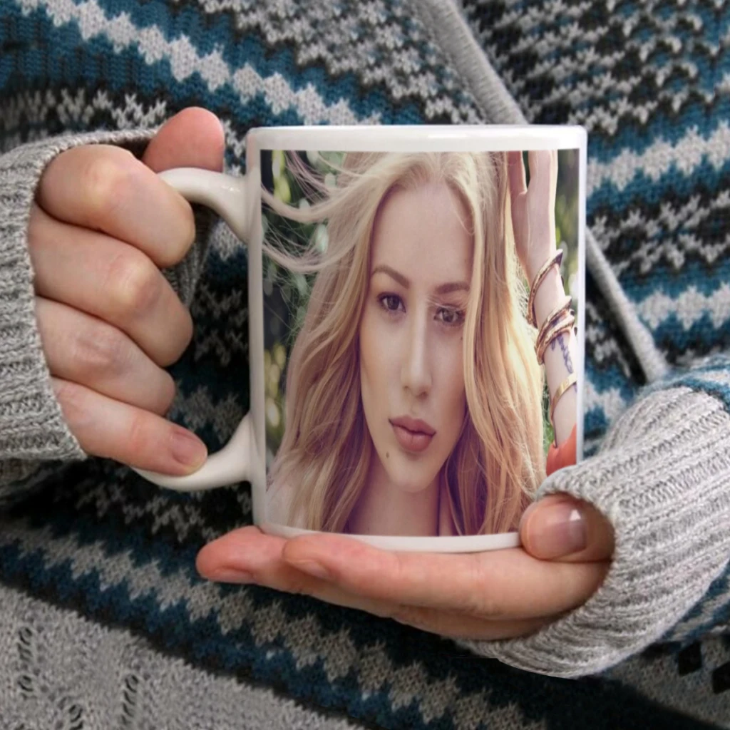 Singer Iggy Azalea 11oz Afternoon Tea Mug Multifunctional Ceramic Coffee Mug Porcelain Coffee Cup Drinking Cup