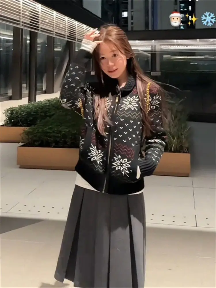 

Ретро-кардиган вязаный женский, весенняя новинка, свободный крой, с цветочной вышивкой, длинный рукав, для молодых девушек