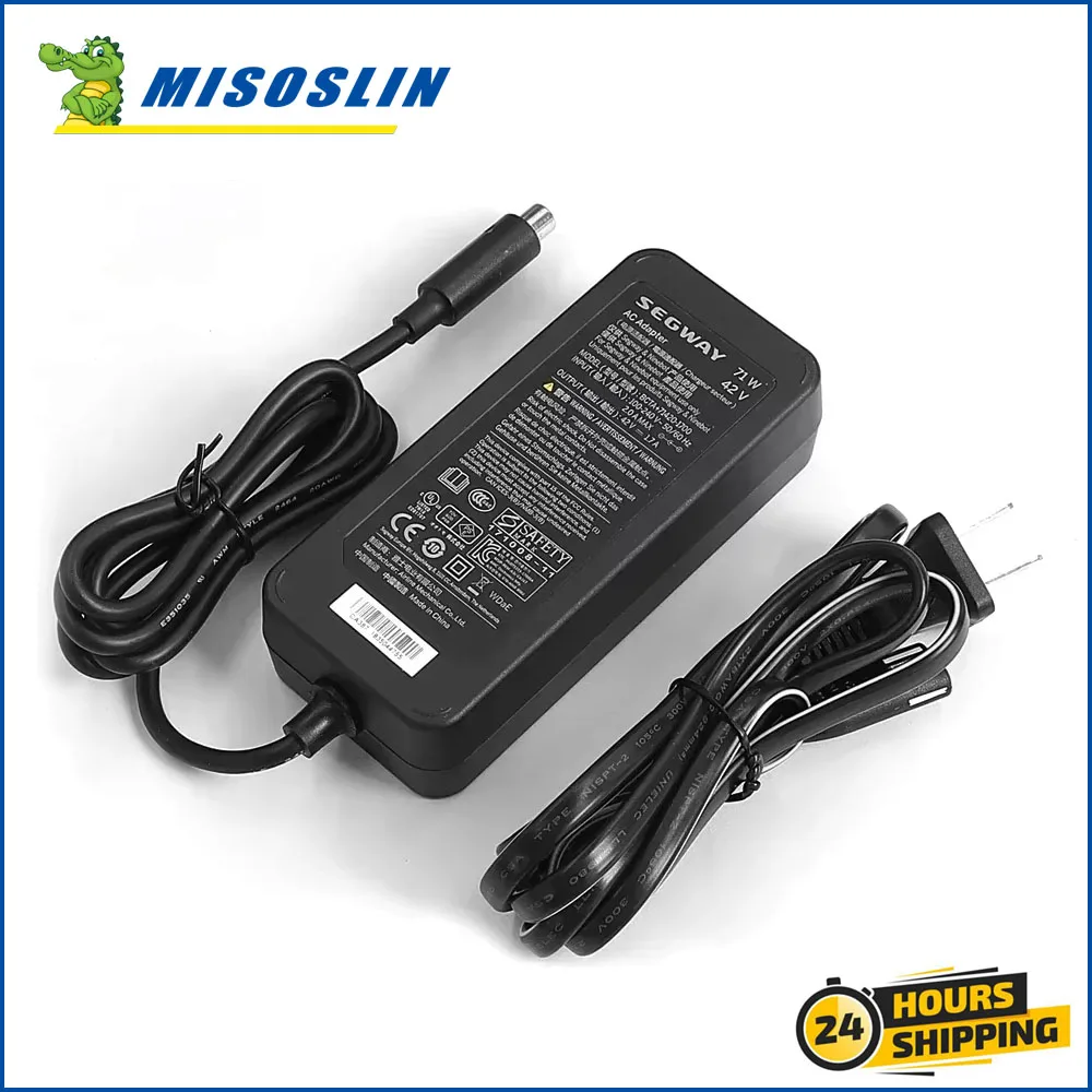

Charger Adapter for Segway Ninebot MAX G2 G30LP F65 F40 F30 F20 D28 D40 ES2 ES4 E22 E45 for 36V Lithium Battery Charger 42V 1.7A