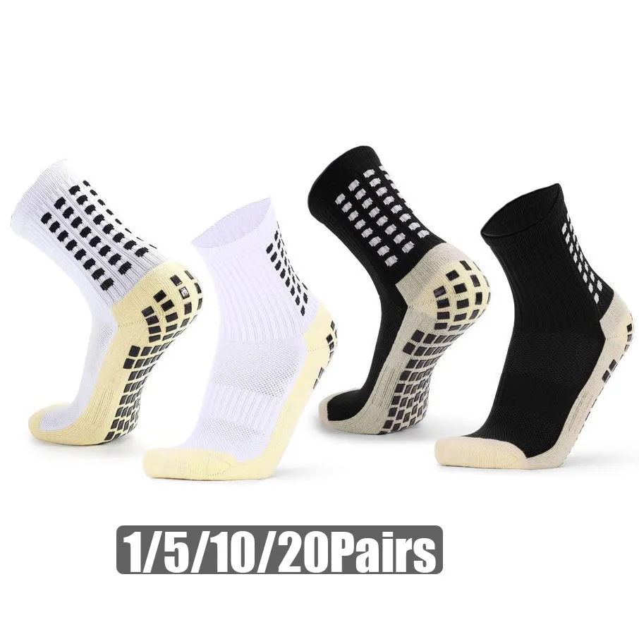 Meias antiderrapantes para homens e mulheres, atléticas, futebol, basquete, beisebol, rugby, futebol, ciclismo, corrida, skate, exercício