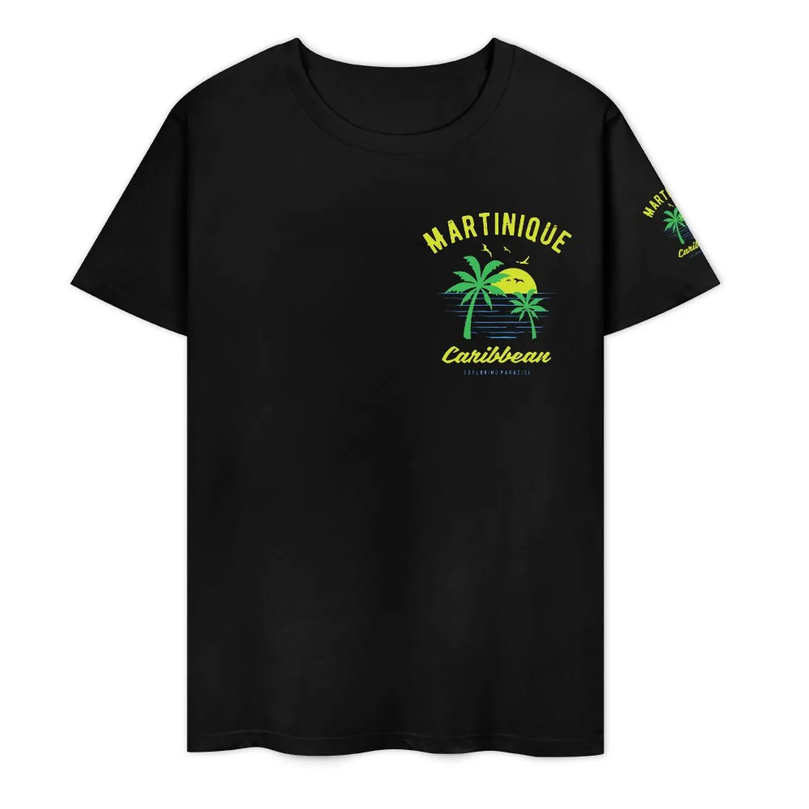 Crewneck Martinique Caribbean Paradise Gift And Souvenir (1) T-shirt  Campaign Tshirt Vintage Graphic Leisure USA Size