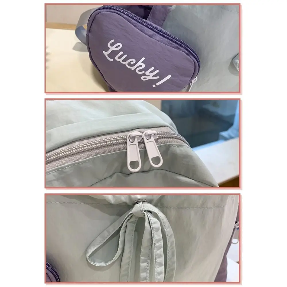 

Fashion Nylon School Backpack Comfortable Cute Schoolbag Trendy Waterproof Travel Rucksack Commuting
