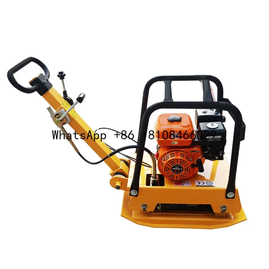 

Bidirectional gasoline flat compactor Sand road compactor gasoline diesel Honda engine vibratory concrete earth compactor