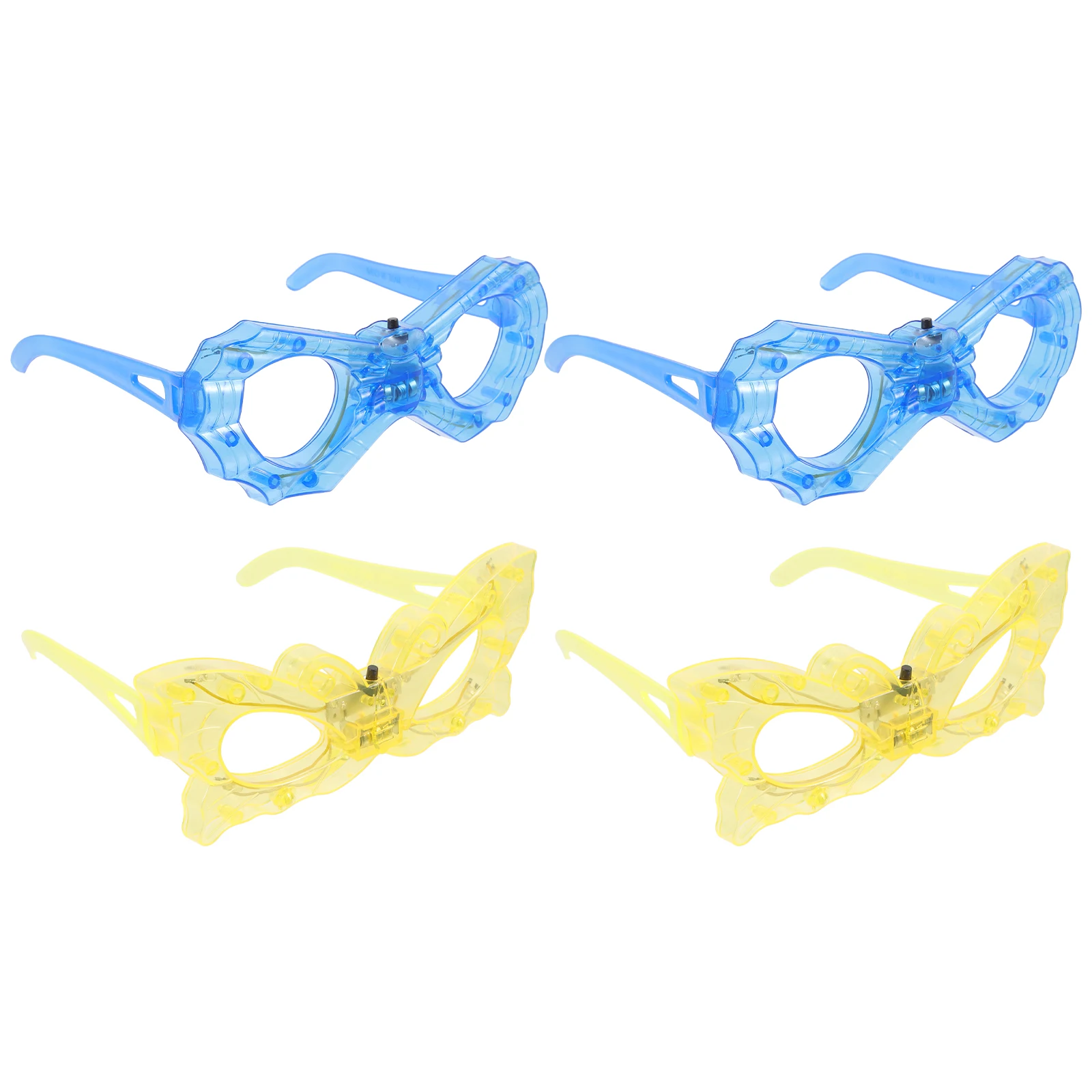 

4Pcs LED Party Glasses Bright Glow New Year Celebration Festival Eyewear Fun Accessories