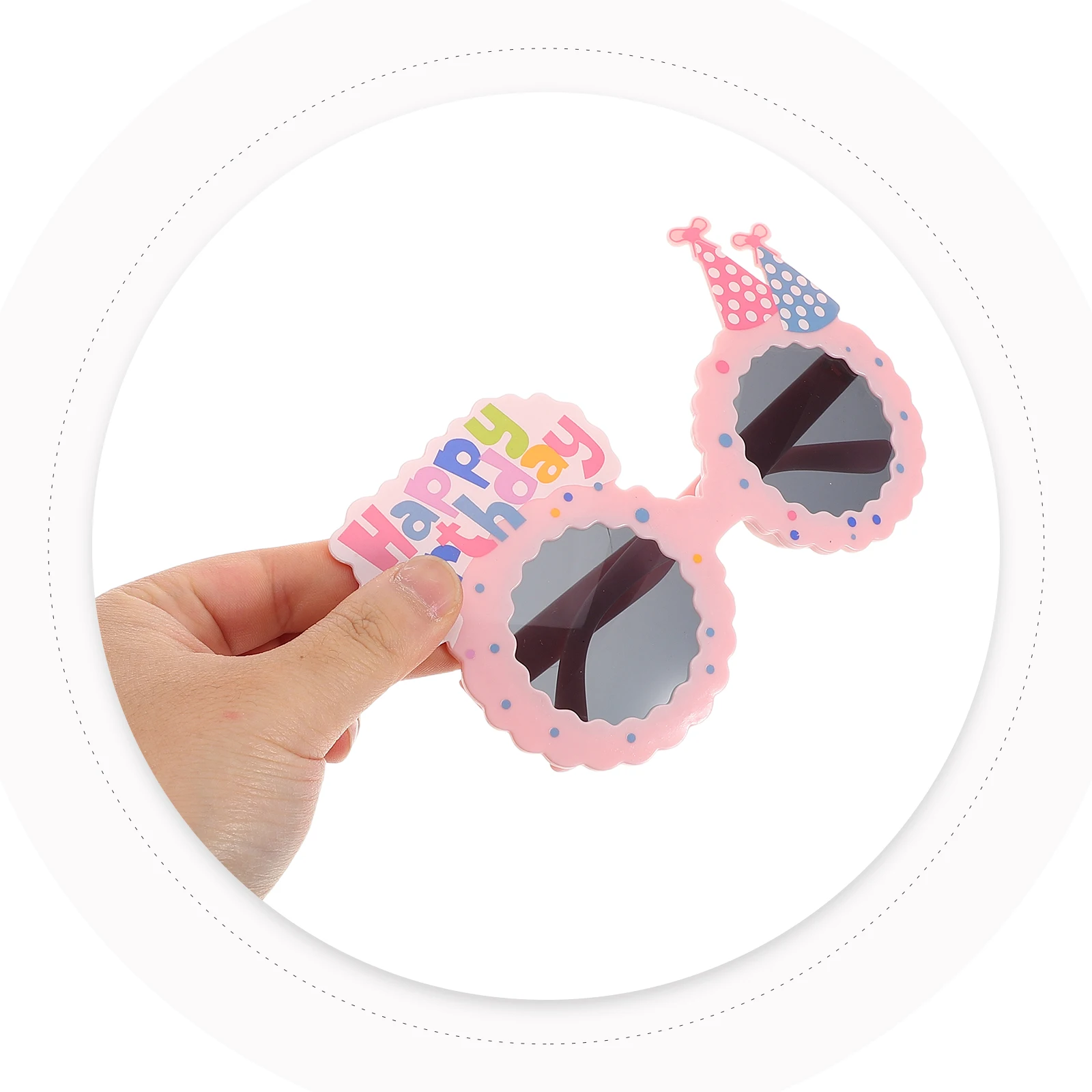 

Funny Birthday Party Glasses Photo Booth Props UV Protection Sunglasses for Kids Adults Lightweight Comfortable Party Decoration