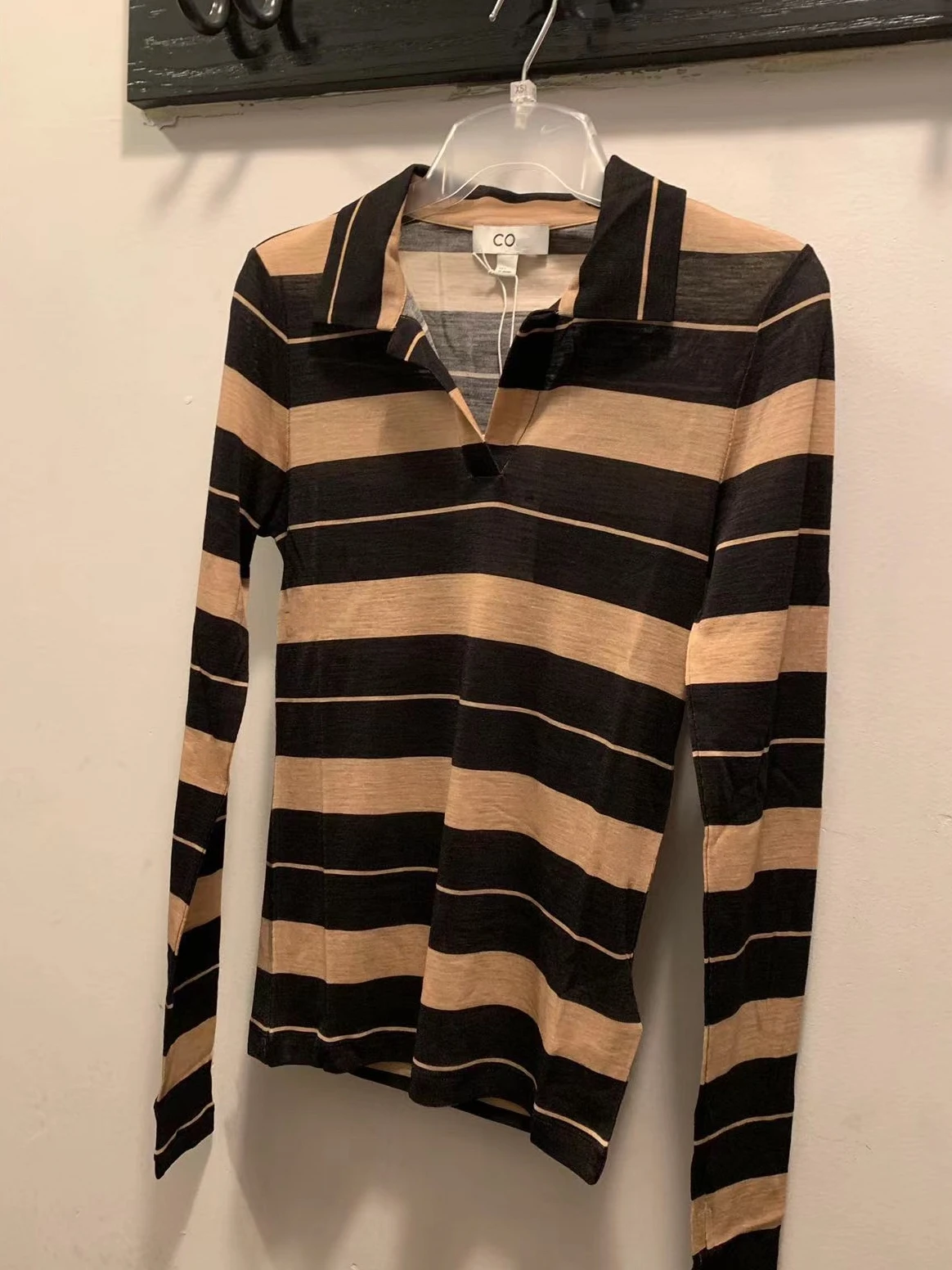 

Новинка Весна 2025: Женский шерстяной свитер Slim Fit в полоску с длинным рукавом для ранней весны