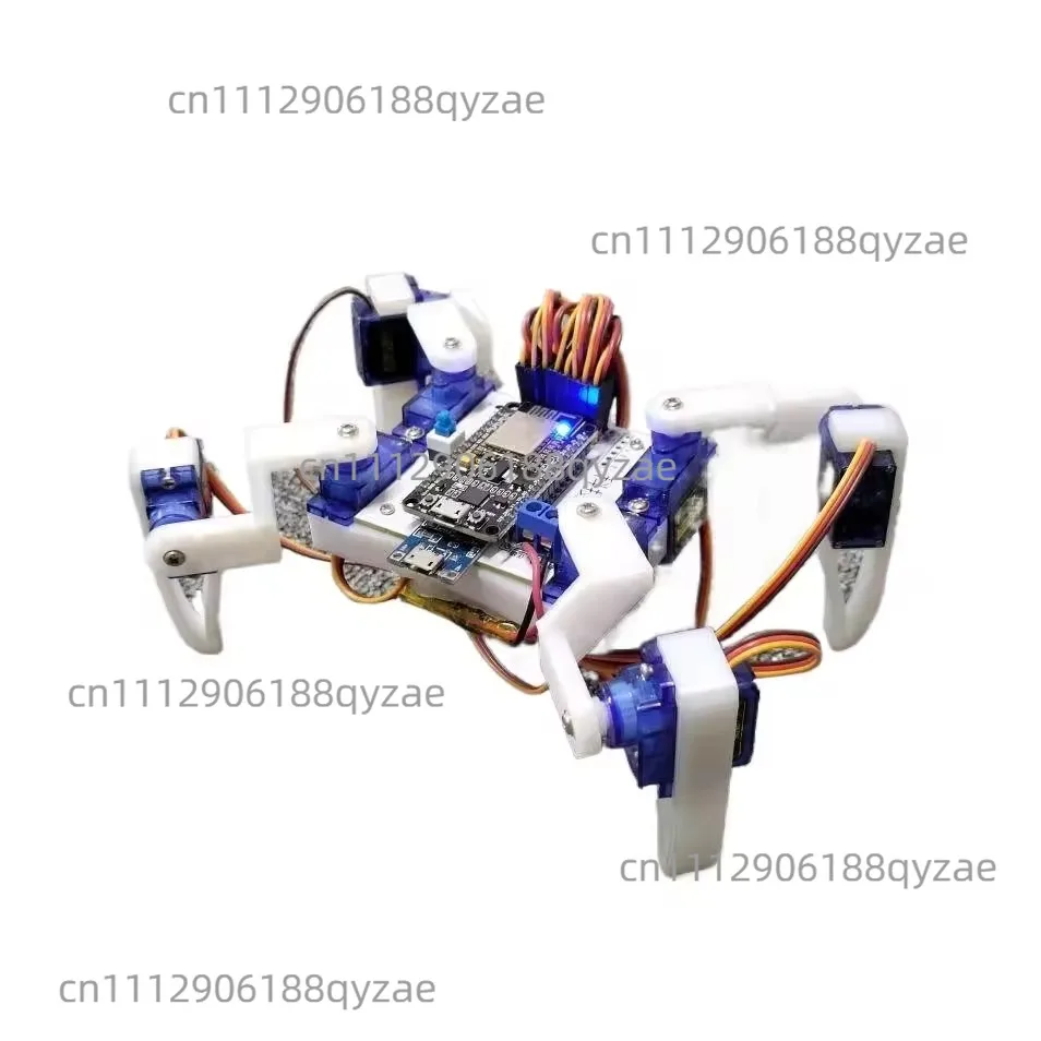 Four-legged Spider, Bionic Robot, Programming Maker, Electronic Building Block Microcontroller,  Innovation DIY Kit