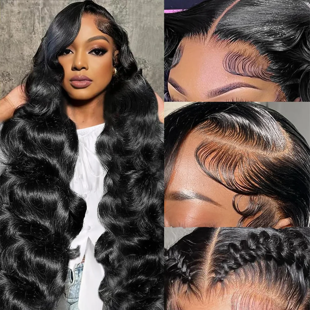 28 Inch Pre Plucked Body Wave Lace Front Human Hair Wigs For Woman HD Lace Wig 13x6 Human Hair Glueless 5x5 HD Lace Closure Wig