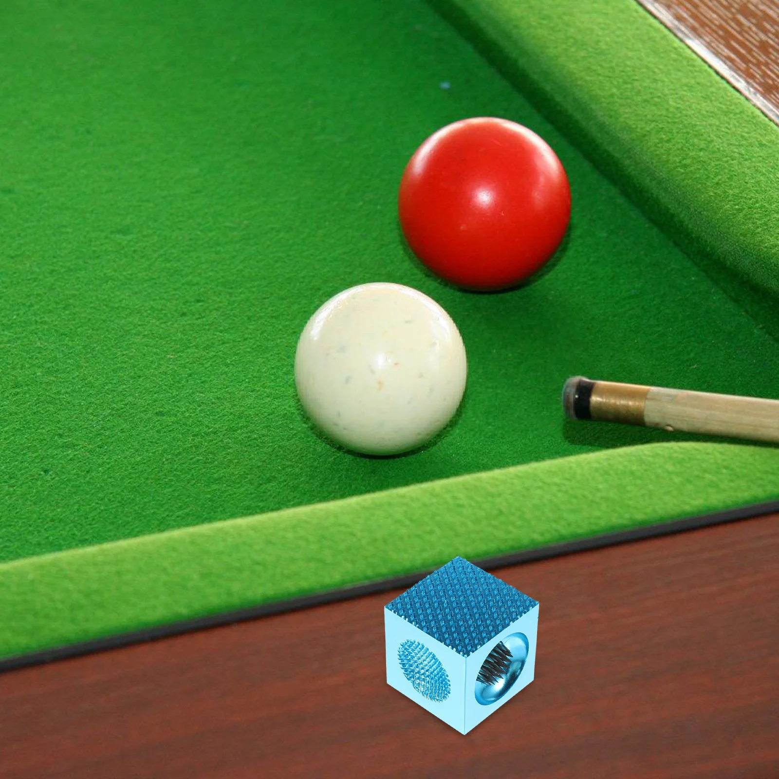 

Aluminum Alloy Billiard Cue Tip Repair Tool Square Shaper Portable Pool Cue Maintenance Kit Durable Lightweight