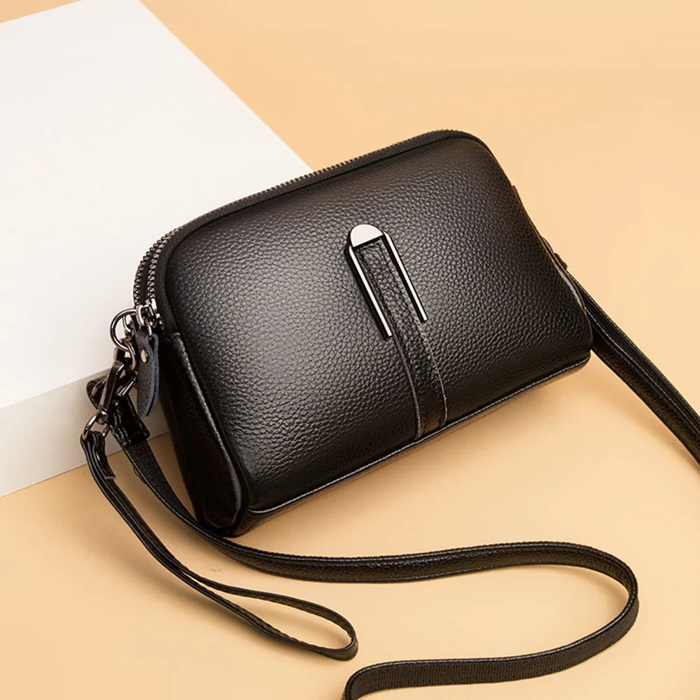 New Woman s Solid Color Crossbody Bags Fashion Mobile Phone Shoulder Bags Casual Style Portable Daily Bags For Women