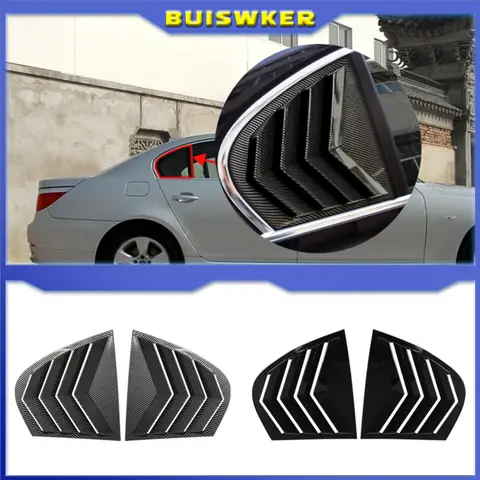 BMW 자동차 스타일링 뒷 창 루버 5 시리즈 E60 2004-2010 후면 삼각형 창 그늘 스포일러 바디 키트
