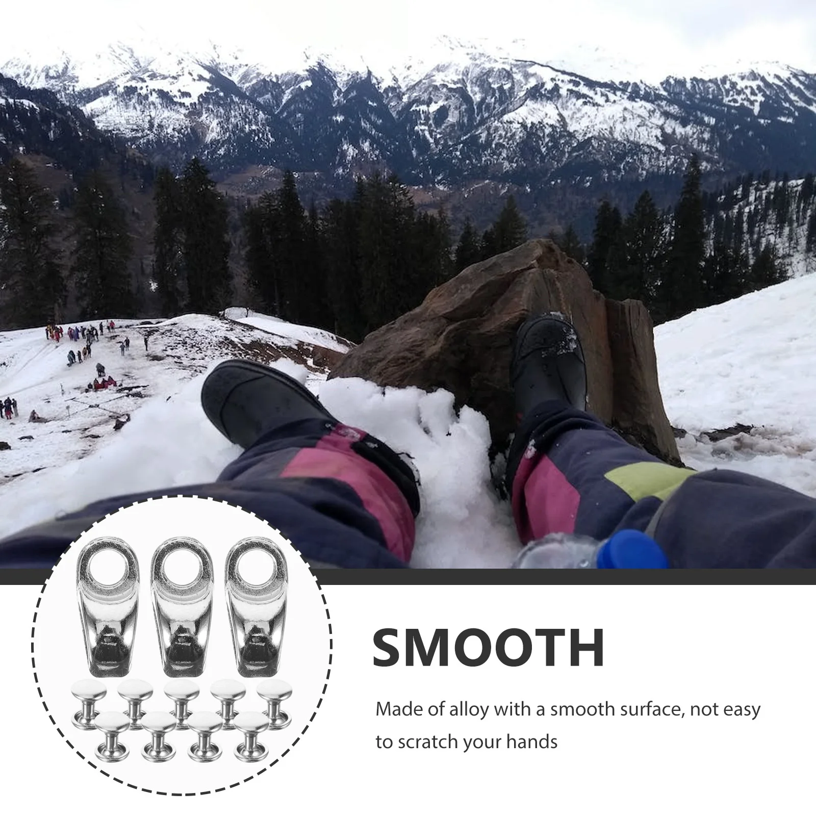 

30Pcs Alloy Shoe Hook Buckles Boot Shoelace Connectors Lightweight Shoe Lace Locks Climbing Boots Repair Martial Arts Shoes