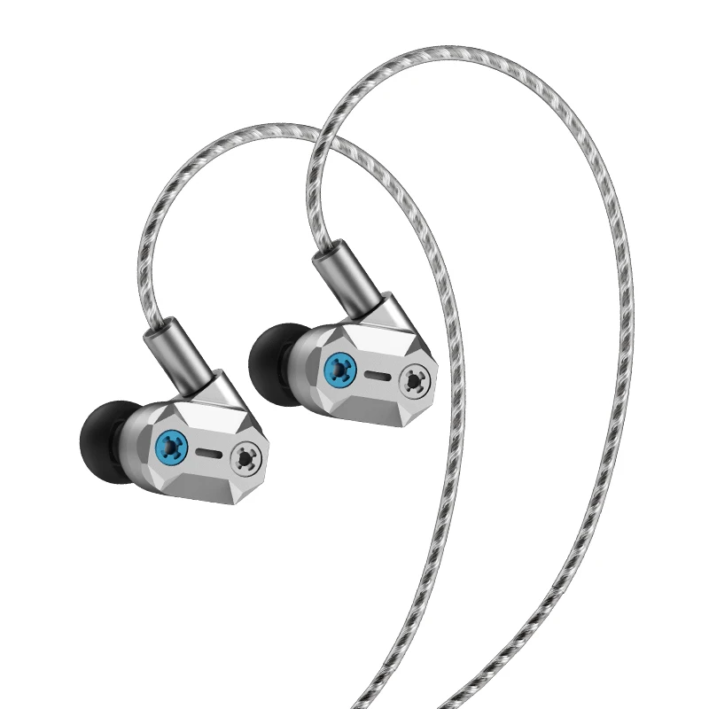 LETSHUOER Tape Pro |Magnetostatic Dynamic hybrid IEM headphones with bass tuning screws and dual pin silver plated copper cables