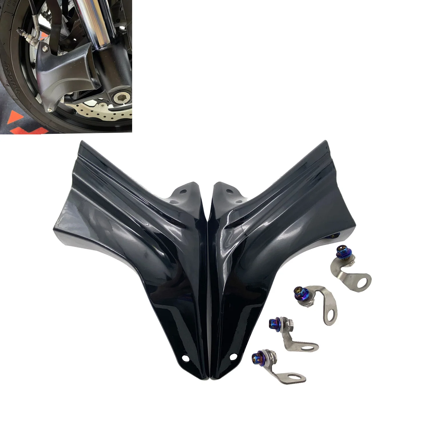 

Глянцевый черный тормозной суппорт, каналы воздушного охлаждения и монтажный комплект для BMW S1000RR S1000XR R1250GS 1200R R1200RS